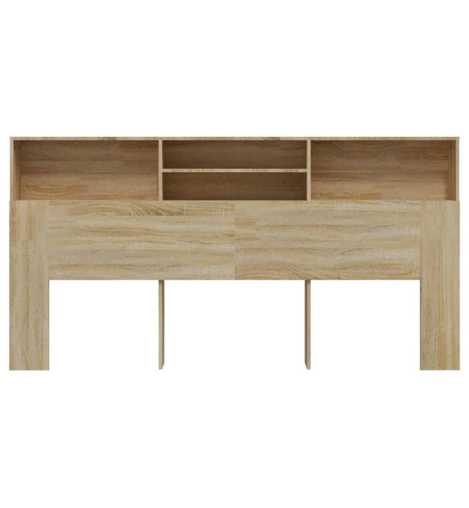 Kopfteil mit Ablagen Sonoma-Eiche 200x19x103,5 cm