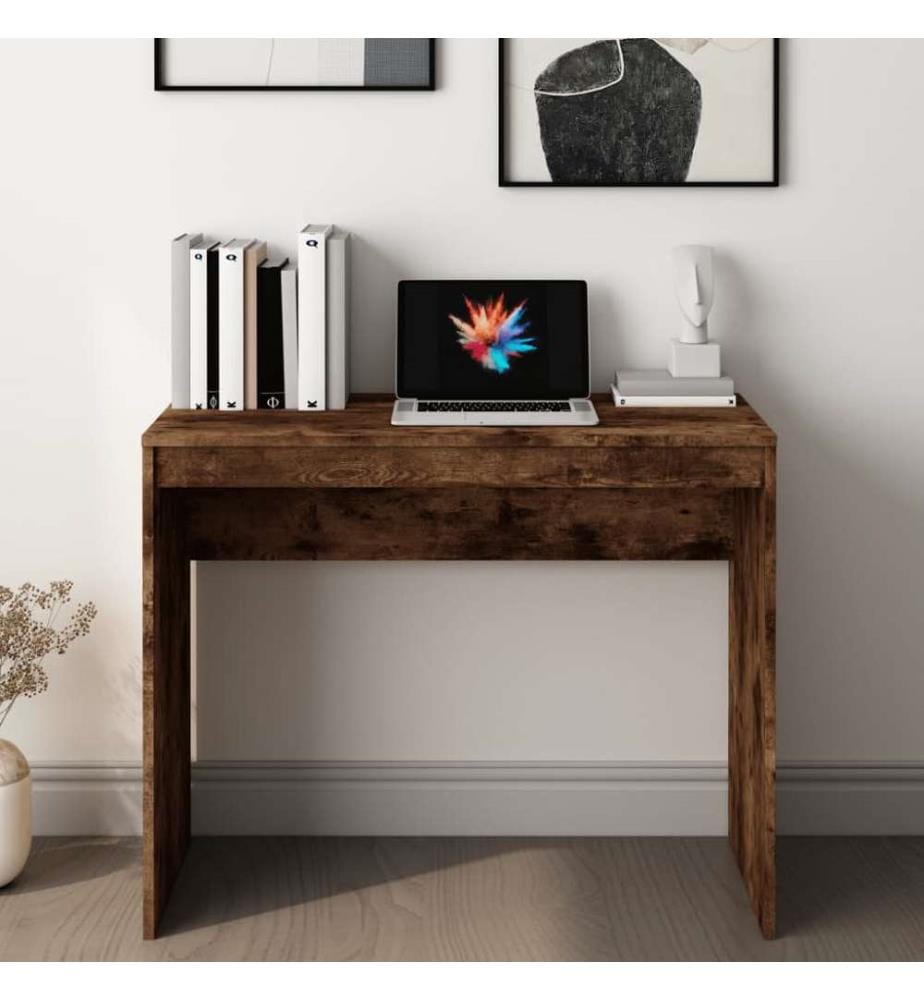 Schreibtisch Räuchereiche 90x40x72 cm Holzwerkstoff
