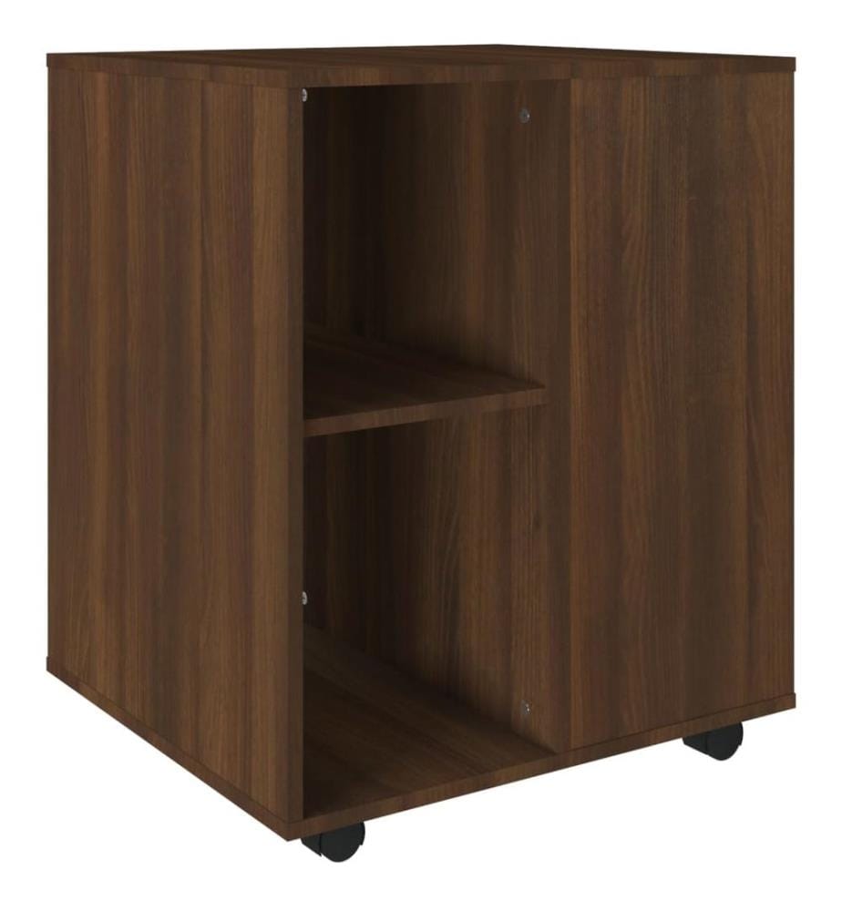 Rollschrank Braun Eichen-Optik 60x53x72 cm Holzwerkstoff