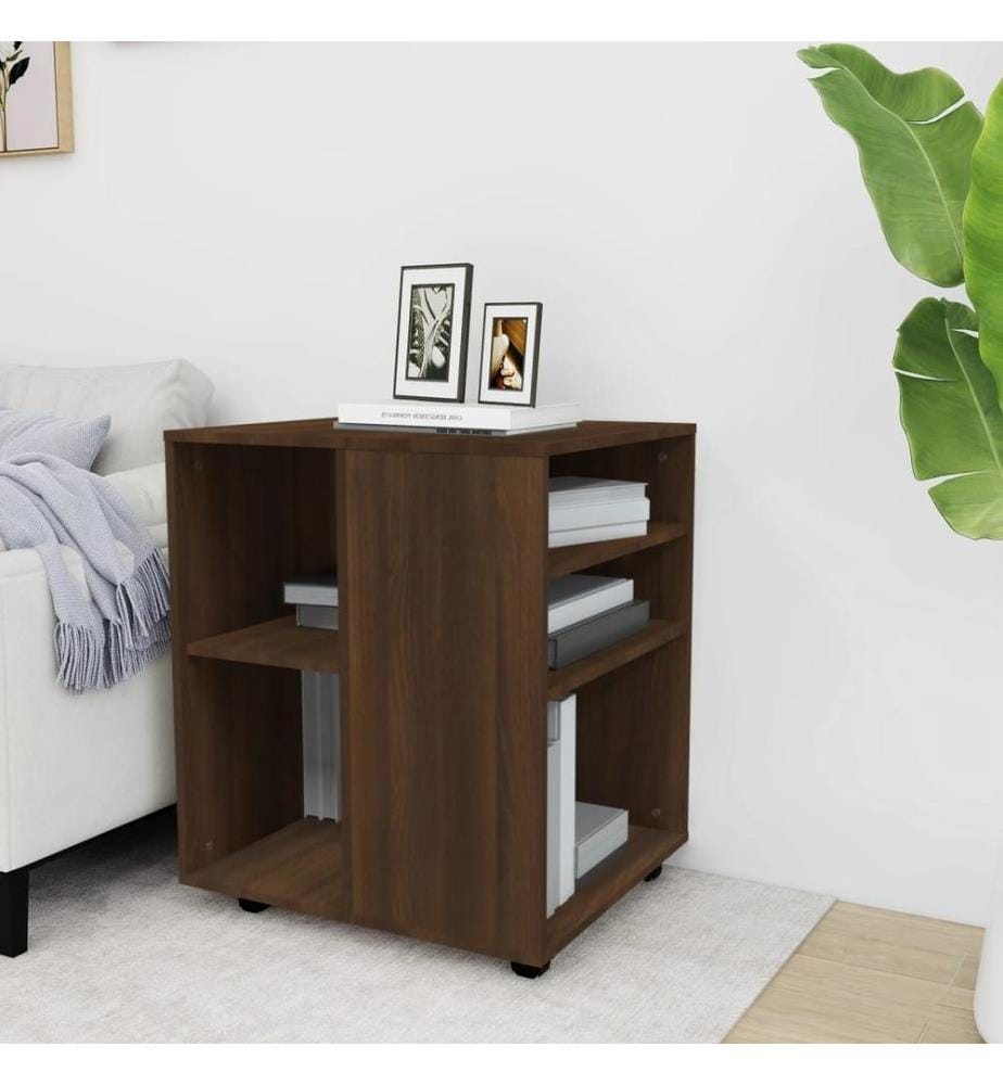 Rollschrank Braun Eichen-Optik 60x53x72 cm Holzwerkstoff