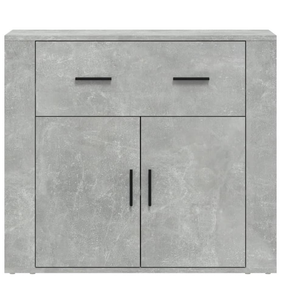 Sideboard Betongrau 80x33x70 cm Holzwerkstoff
