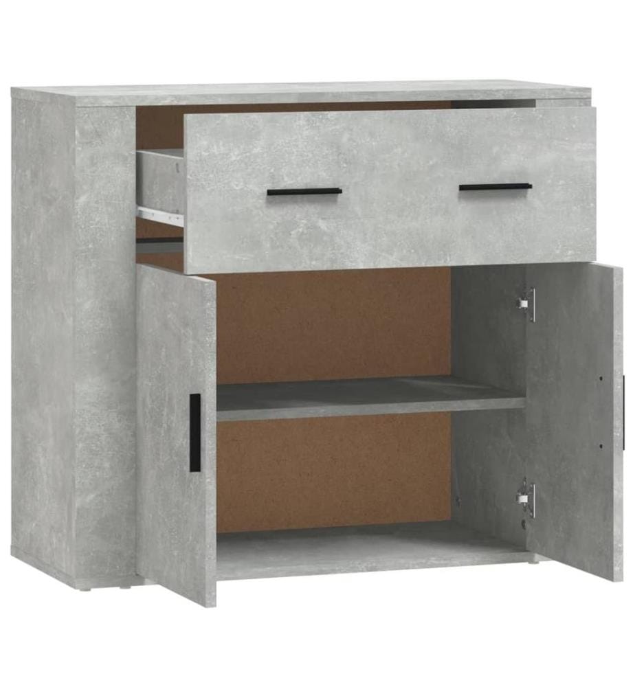 Sideboard Betongrau 80x33x70 cm Holzwerkstoff