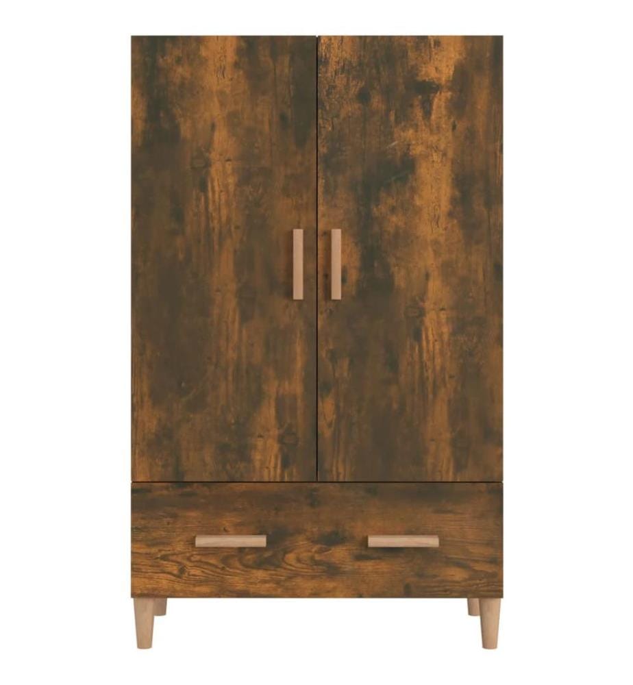Highboard Räuchereiche 70x31x115 cm Holzwerkstoff