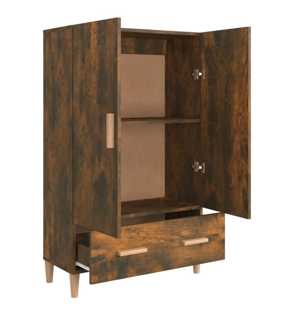 Highboard Räuchereiche 70x31x115 cm Holzwerkstoff