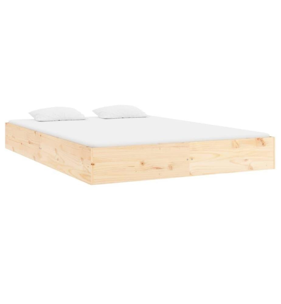 Cadre de lit Bois massif 160x200 cm