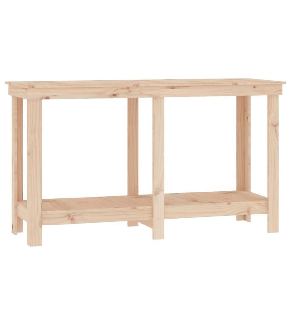 Werkbank 140x50x80 cm Massivholz Kiefer