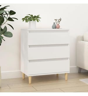 Buffet Blanc 60x35x70 cm Bois d'ingénierie