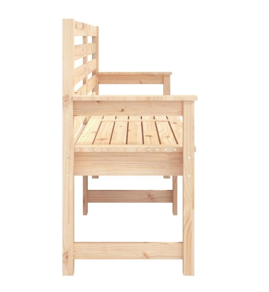 Banc de jardin 159,5x48x91,5 cm bois massif de pin