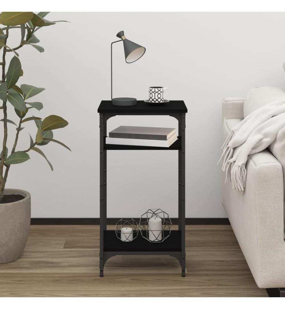 Beistelltisch Schwarz 40x30x75 cm Holzwerkstoff