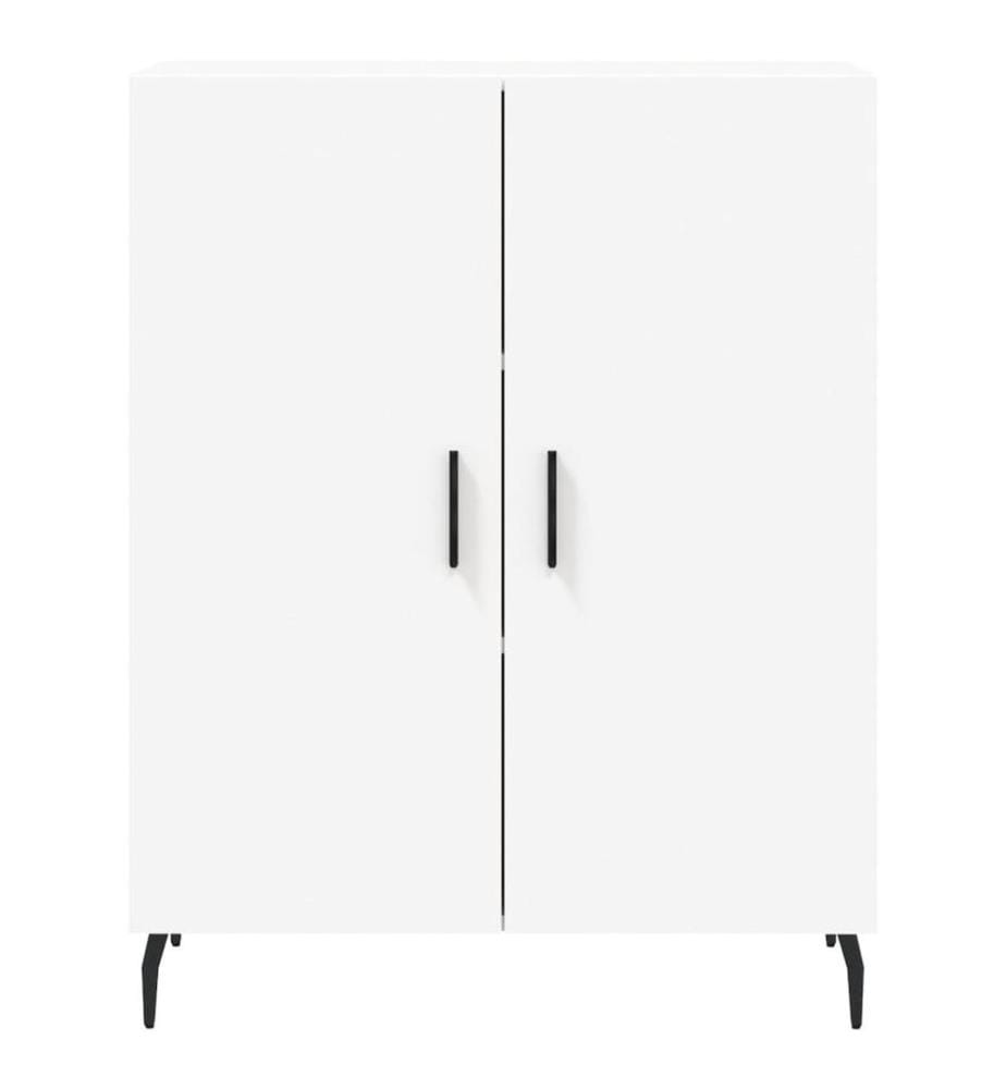 Buffet blanc 69,5x34x90 cm bois d'ingénierie