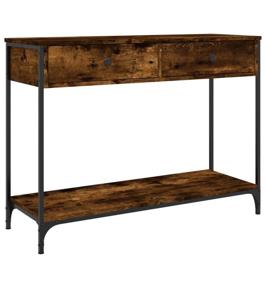 Konsolentisch Räuchereiche 100x34,5x75 cm Holzwerkstoff