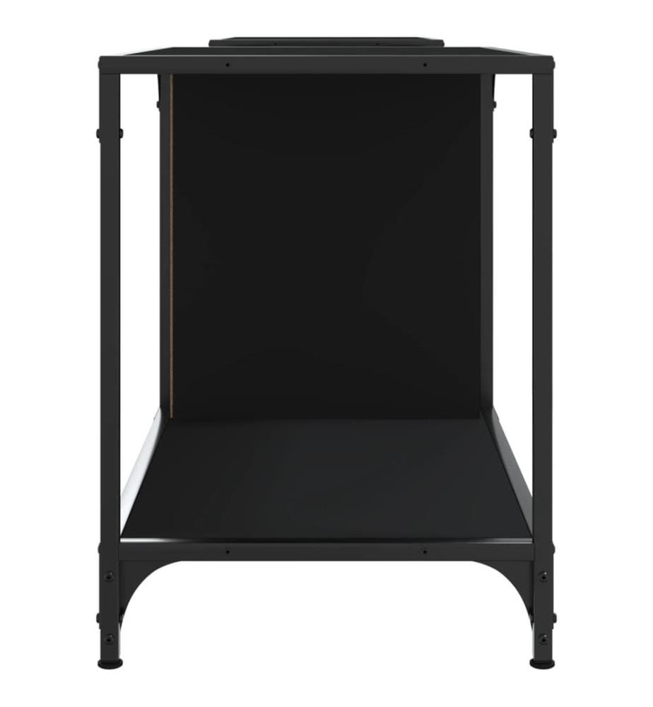 TV-Schrank Schwarz 203x37x50 cm Holzwerkstoff