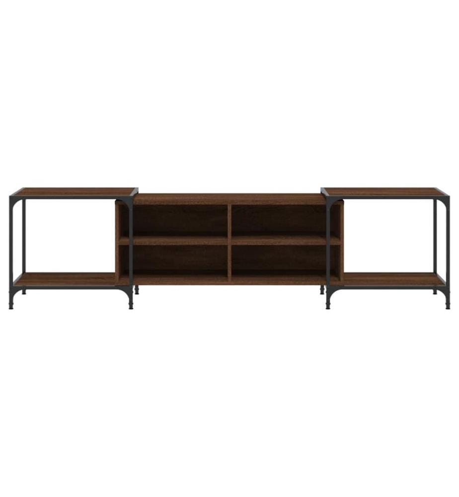 Meuble TV chêne marron 203x37x50 cm bois d'ingénierie