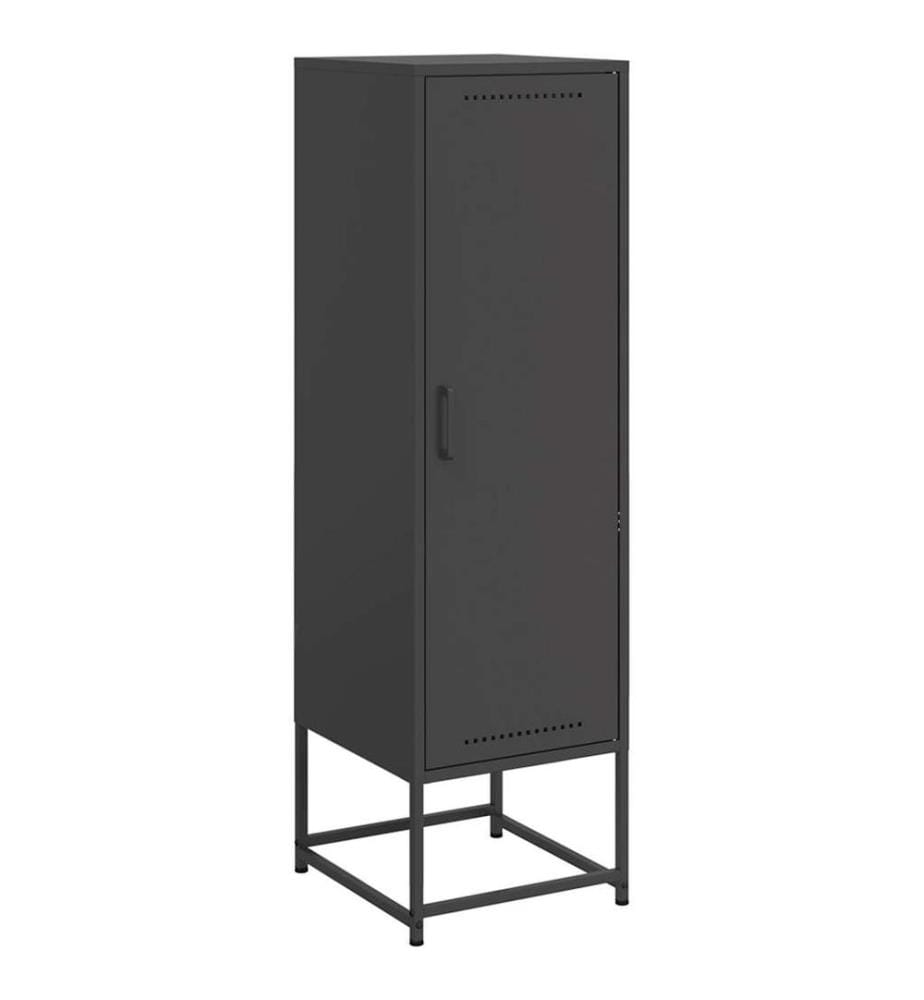 Buffet haut noir 36x39x123 cm acier