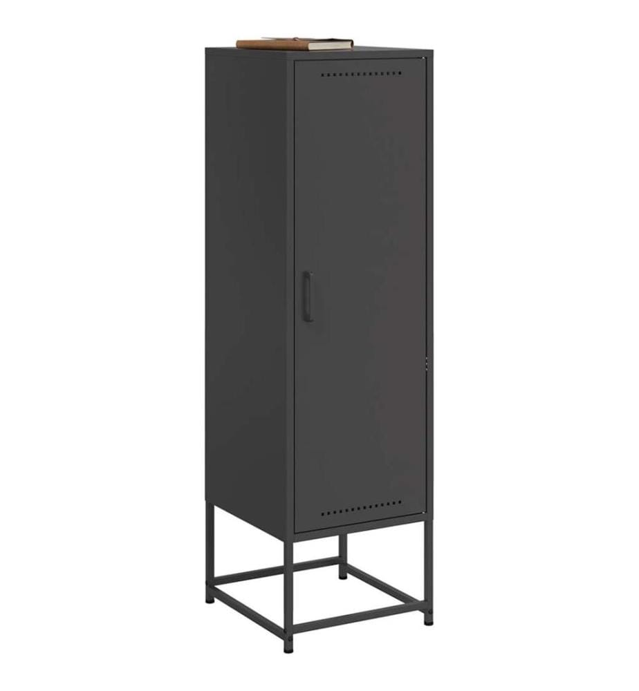 Buffet haut noir 36x39x123 cm acier