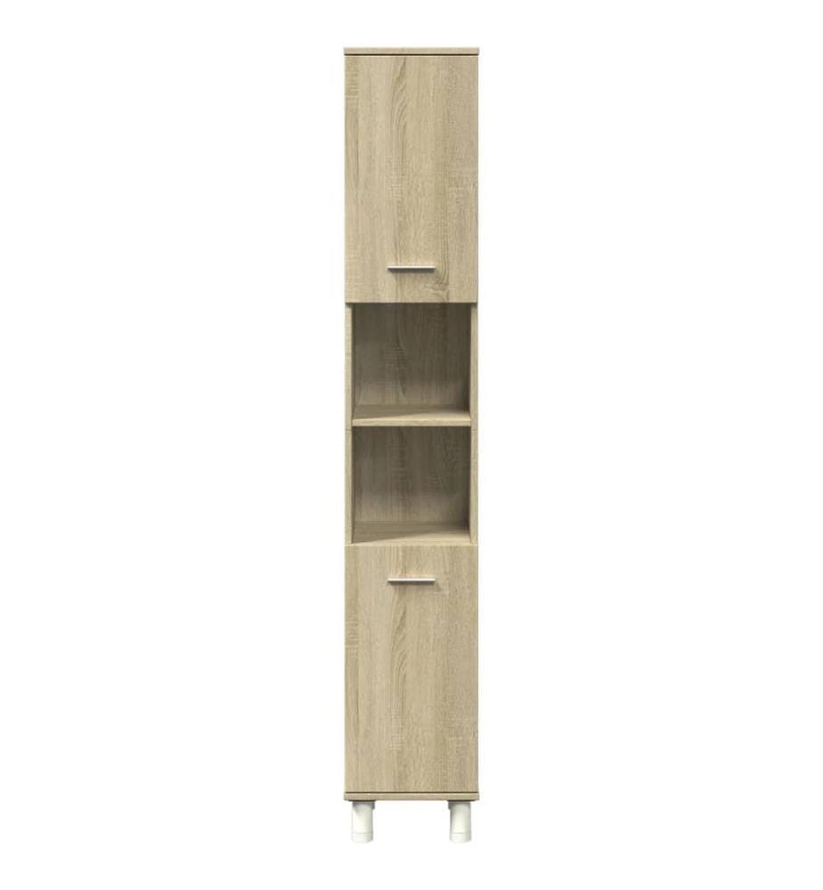 Armoire de salle de bain chêne sonoma 30,5x30x179 cm