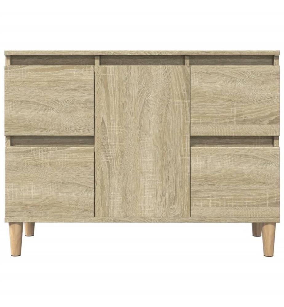 Waschbeckenunterschrank Sonoma-Eiche 80x33x60 cm Holzwerkstoff