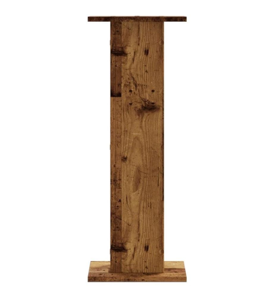 Lautsprecherständer 2 Stk. Altholz-Optik 30x30x80 cm
