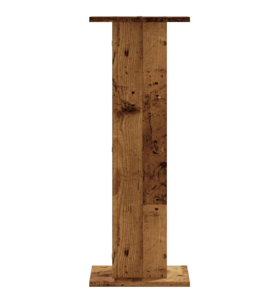 Lautsprecherständer 2 Stk. Altholz-Optik 30x30x80 cm