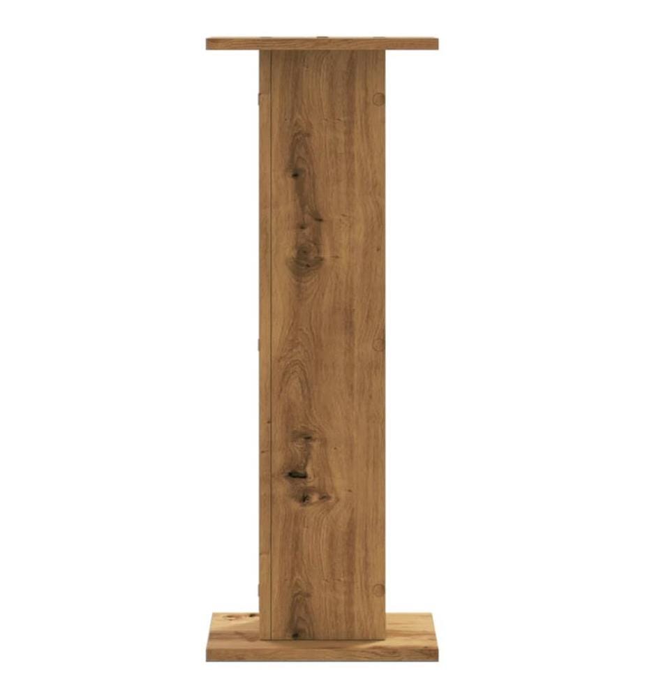 Supports de haut-parleurs 2 pcs chêne artisanal bois ingénierie