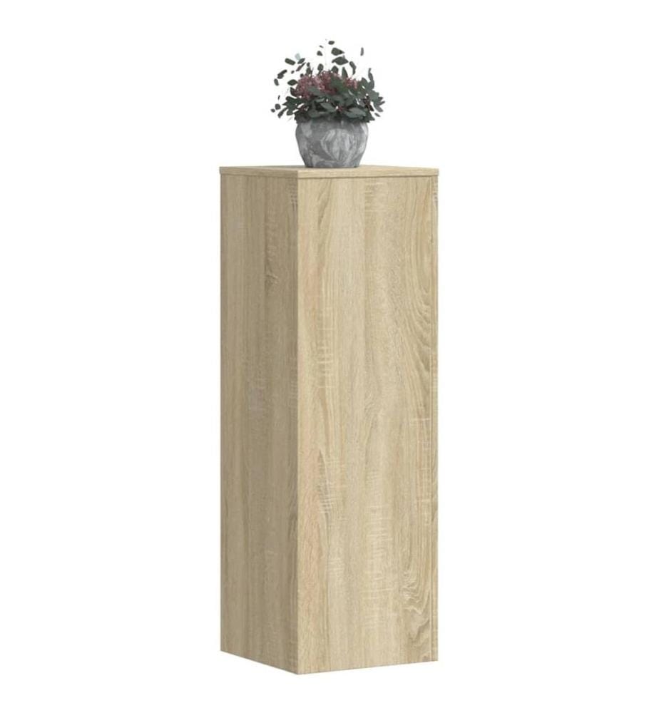Pflanzenständer Sonoma-Eiche 33x33x100 cm Holzwerkstoff