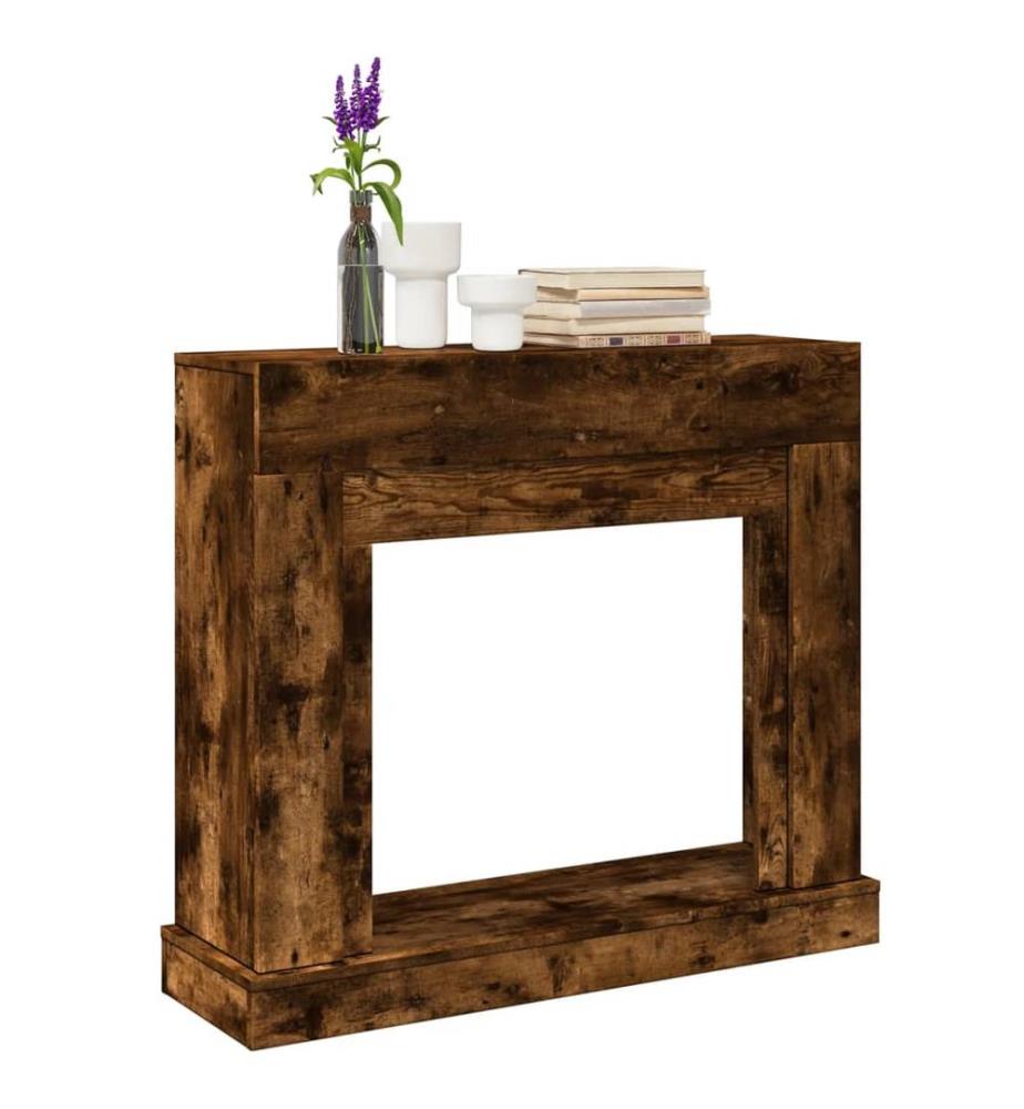 Kaminumrandung Räuchereiche 100x30x87,5 cm Holzwerkstoff