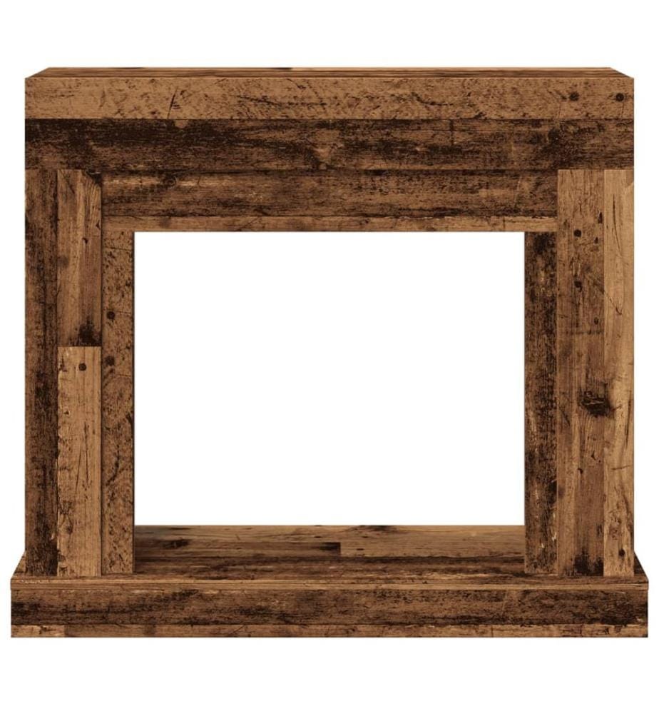 Cadre de cheminée vieux bois 100x30x87,5 cm bois d'ingénierie