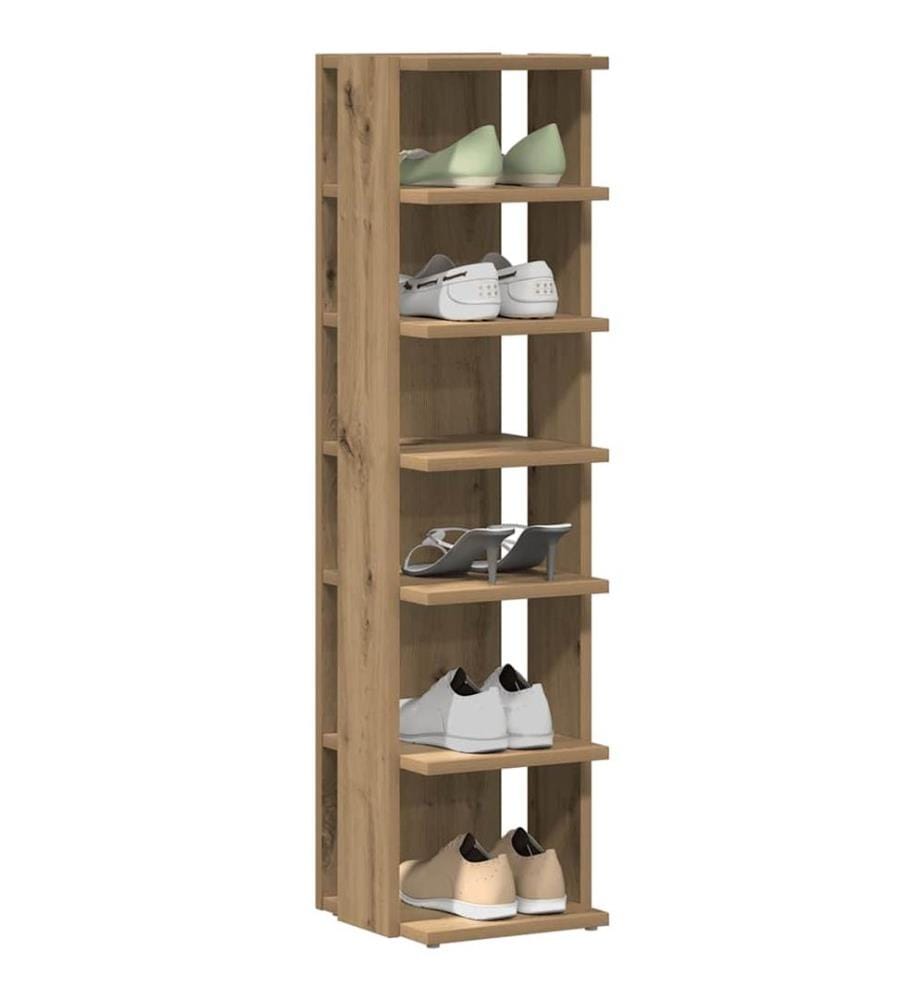 Schuhschränke 2 Stk. Artisan-Eiche 28x27x102 cm Holzwerkstoff