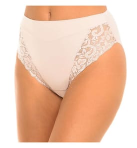 Milano Nadira high-waisted microfiber panties - Beige