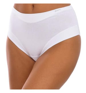 Mutandine a fascia invisibili in cotone - Bianco