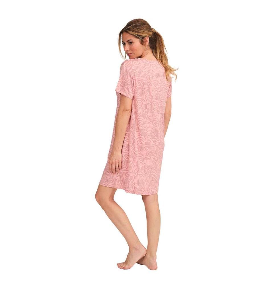 Short Sleeve Nightdress - Rosa