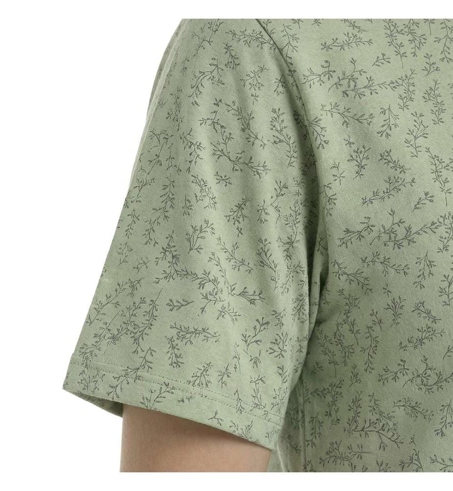 Summer Nightdress 100% Cotton Short Sleeve - Green
