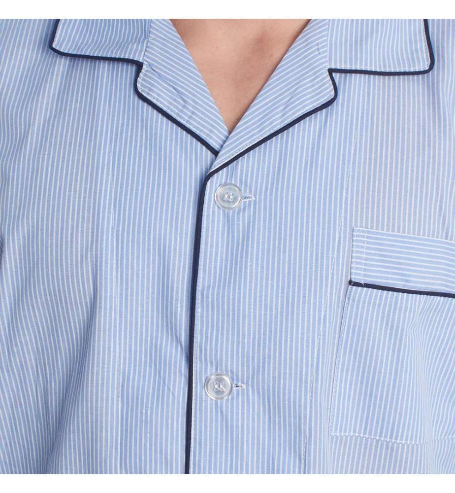 Pyjama Popeline de Coton - Bleu Clair
