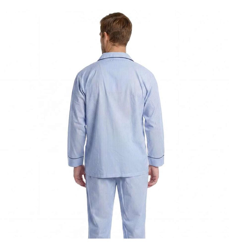 Pyjama Popeline de Coton - Bleu Clair