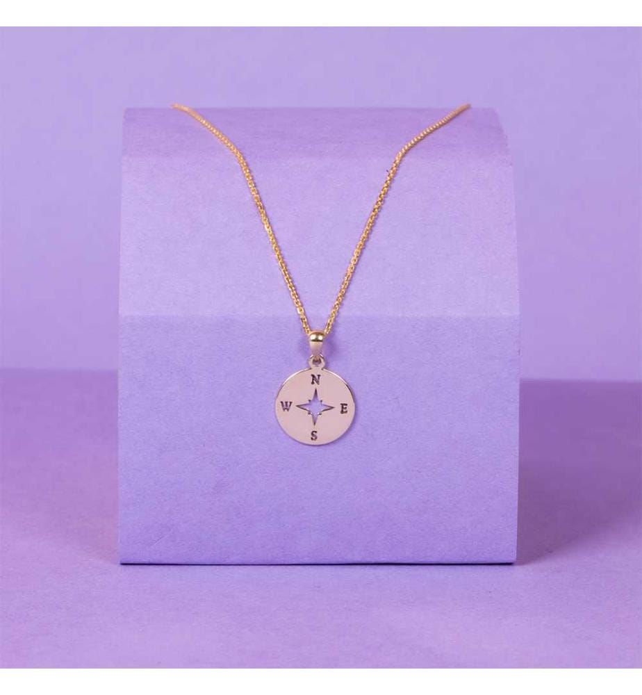 Pendentif Boussole - Or jaune