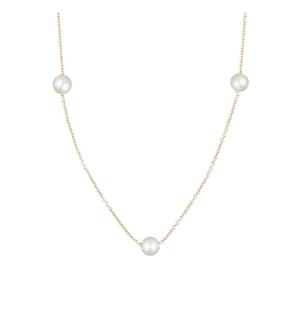 Halskette „Mes Perles“ – Gelbgold
