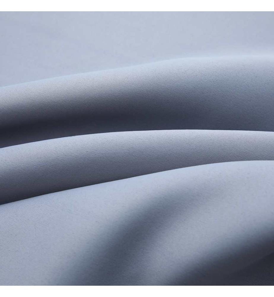 Verdunkelungsvorhänge mit Metallösen 2 Stk. Grau 140x175 cm