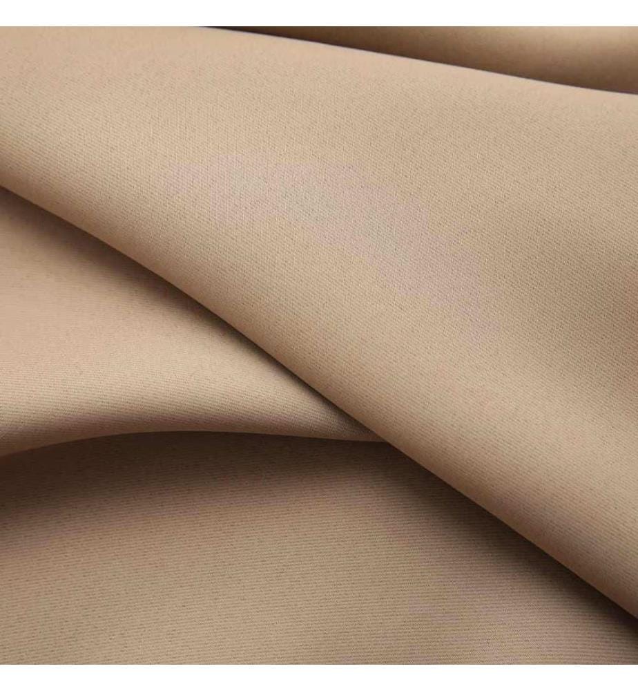 Verdunkelungsvorhänge mit Haken 2 Stk. Taupe 140x245cm