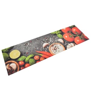 Küchenteppich Waschbar Gemüse 45x150 cm Samt