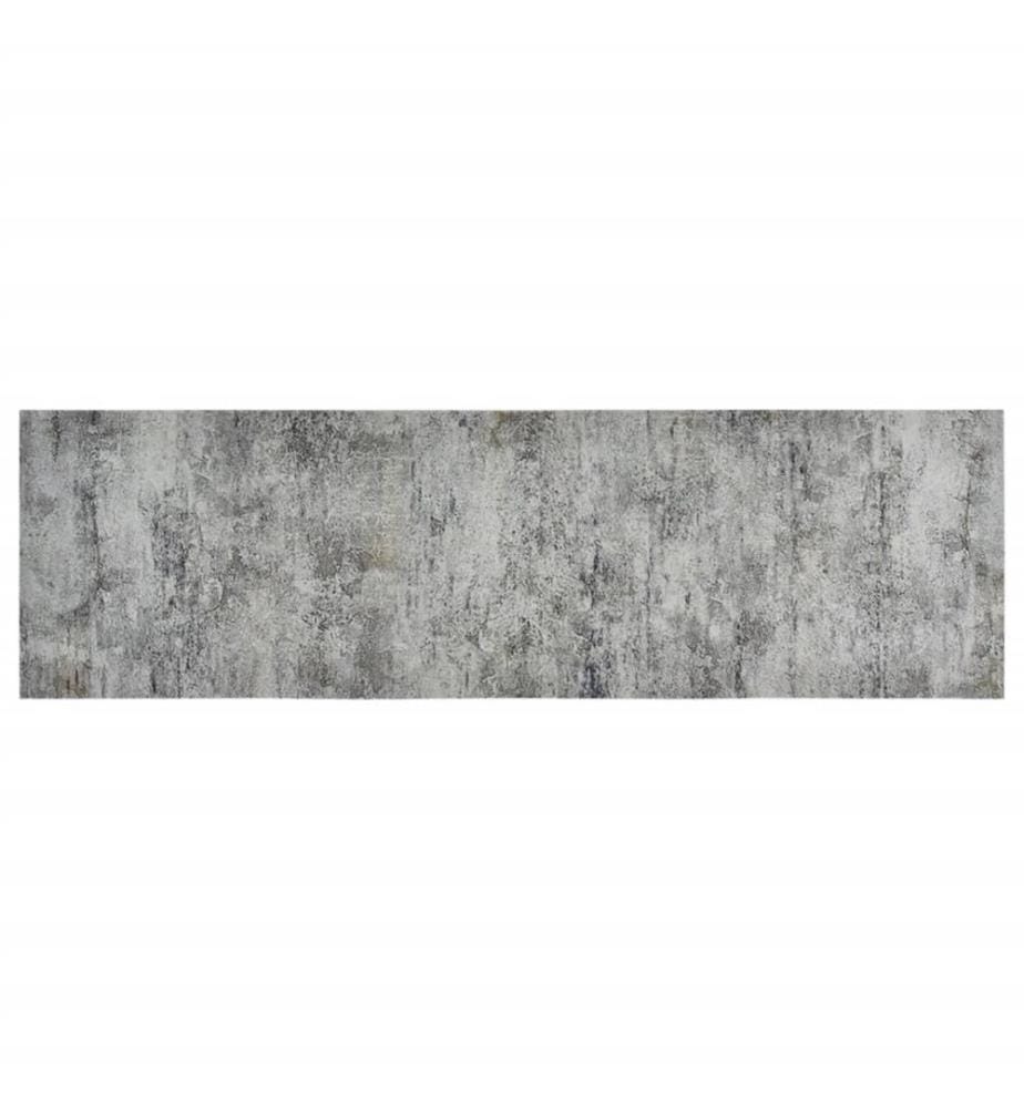 Küchenteppich Waschbar Beton 60x180 cm Samt