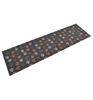 Küchenteppich Waschbar Pfoten 45x150 cm Samt