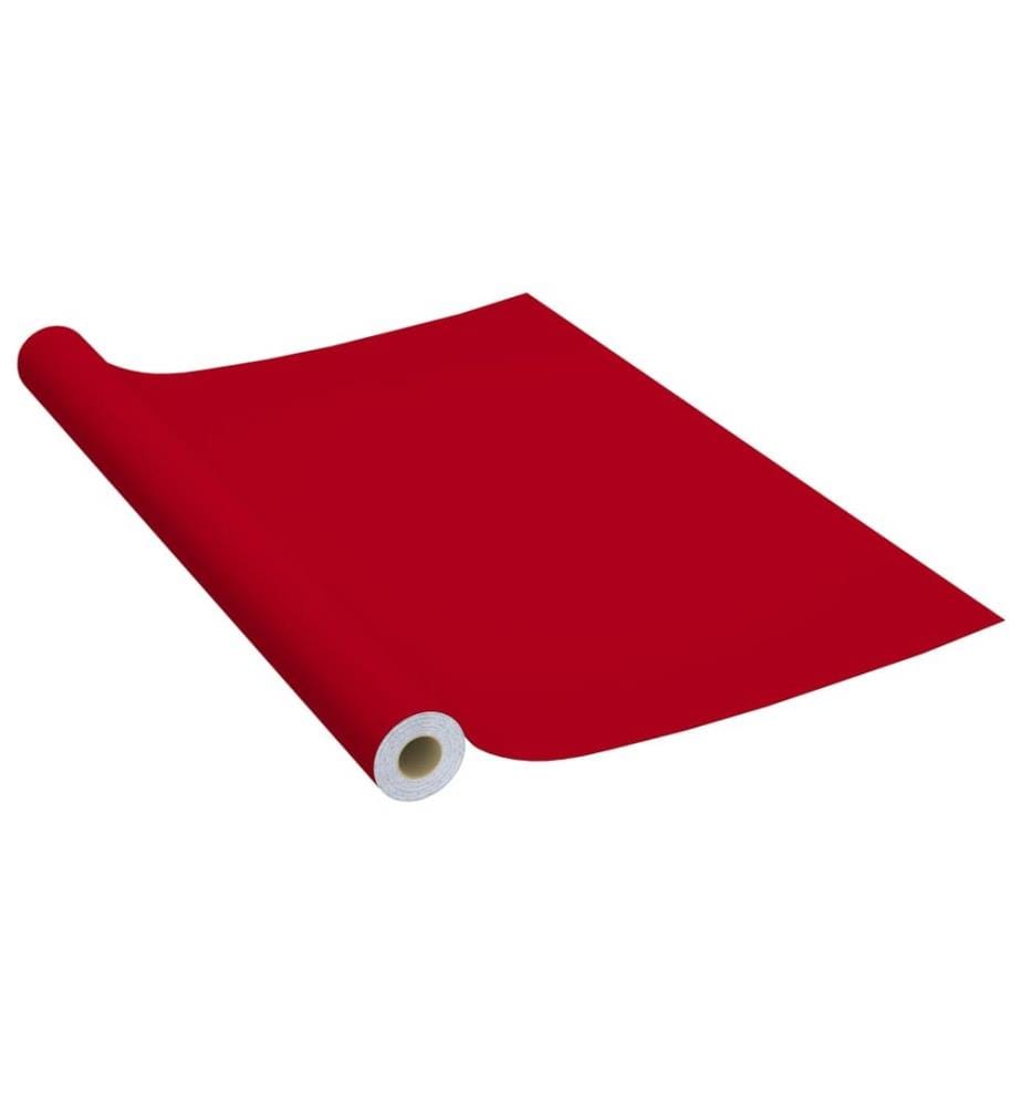 Selbstklebende Möbelfolie Rot 500 x 90 cm PVC