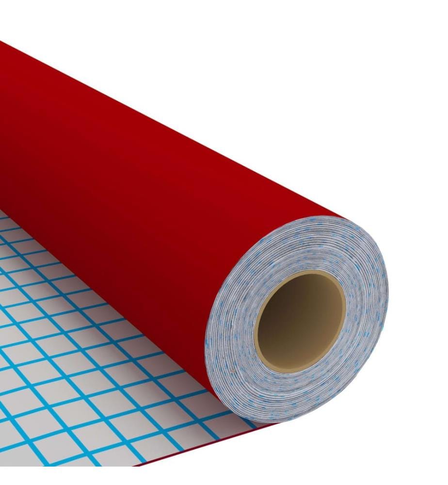 Selbstklebende Möbelfolie Rot 500 x 90 cm PVC
