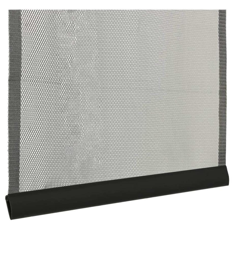 Insektenschutz für Türen 10-tlg. Netzvorhang Schwarz 240x240 cm