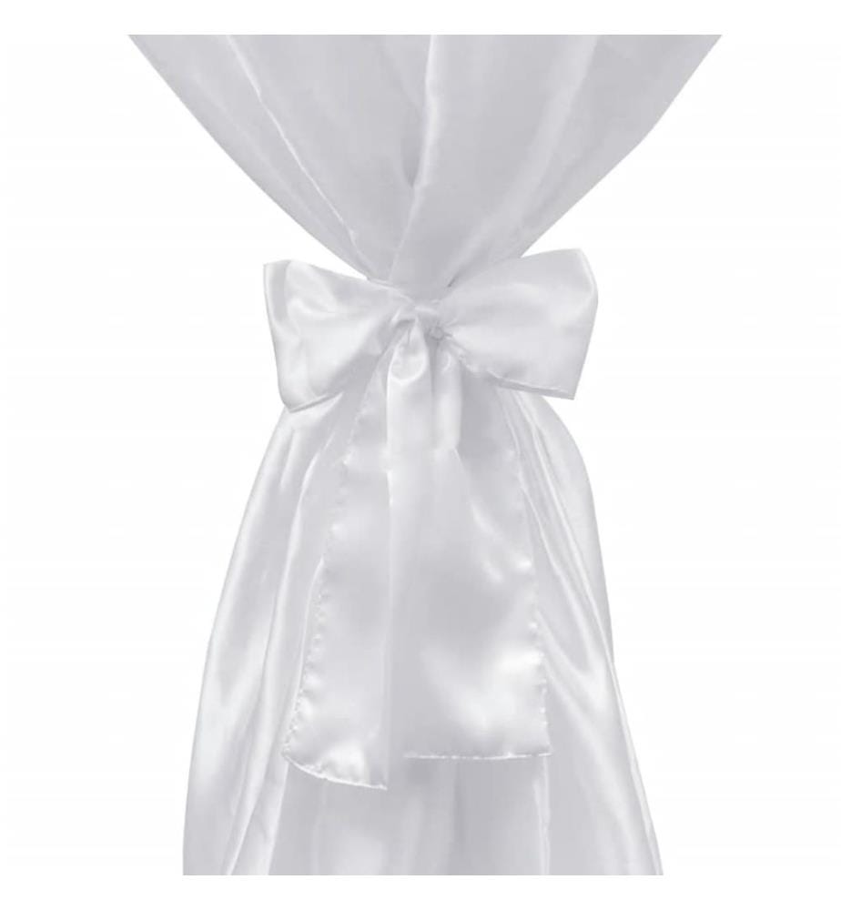 2 x Tischhusse Stehtischhusse weiss 60 cm