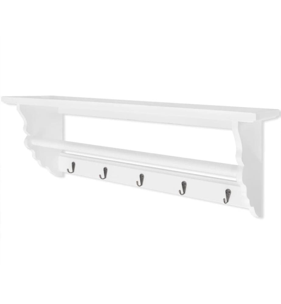 Garderobe MDF Weiss Barocker Stil