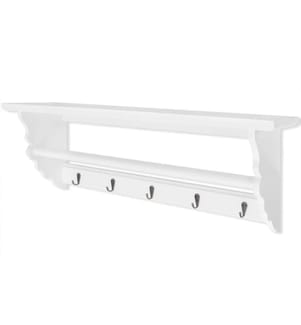 Garderobe MDF Weiss Barocker Stil