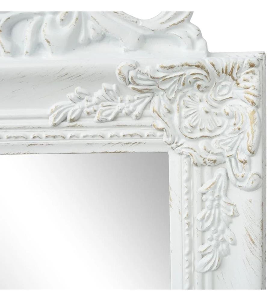 Standspiegel im Barock-Stil 160x40 cm Weiss