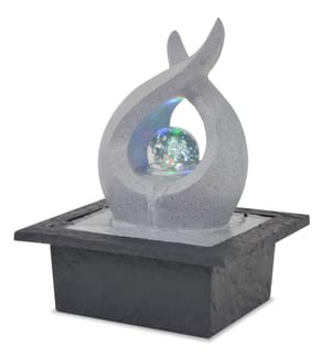 Zimmerbrunnen mit LED Polyresin