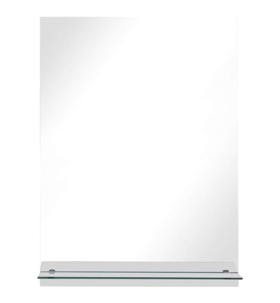 Wandspiegel mit Regal 50×70 cm Hartglas